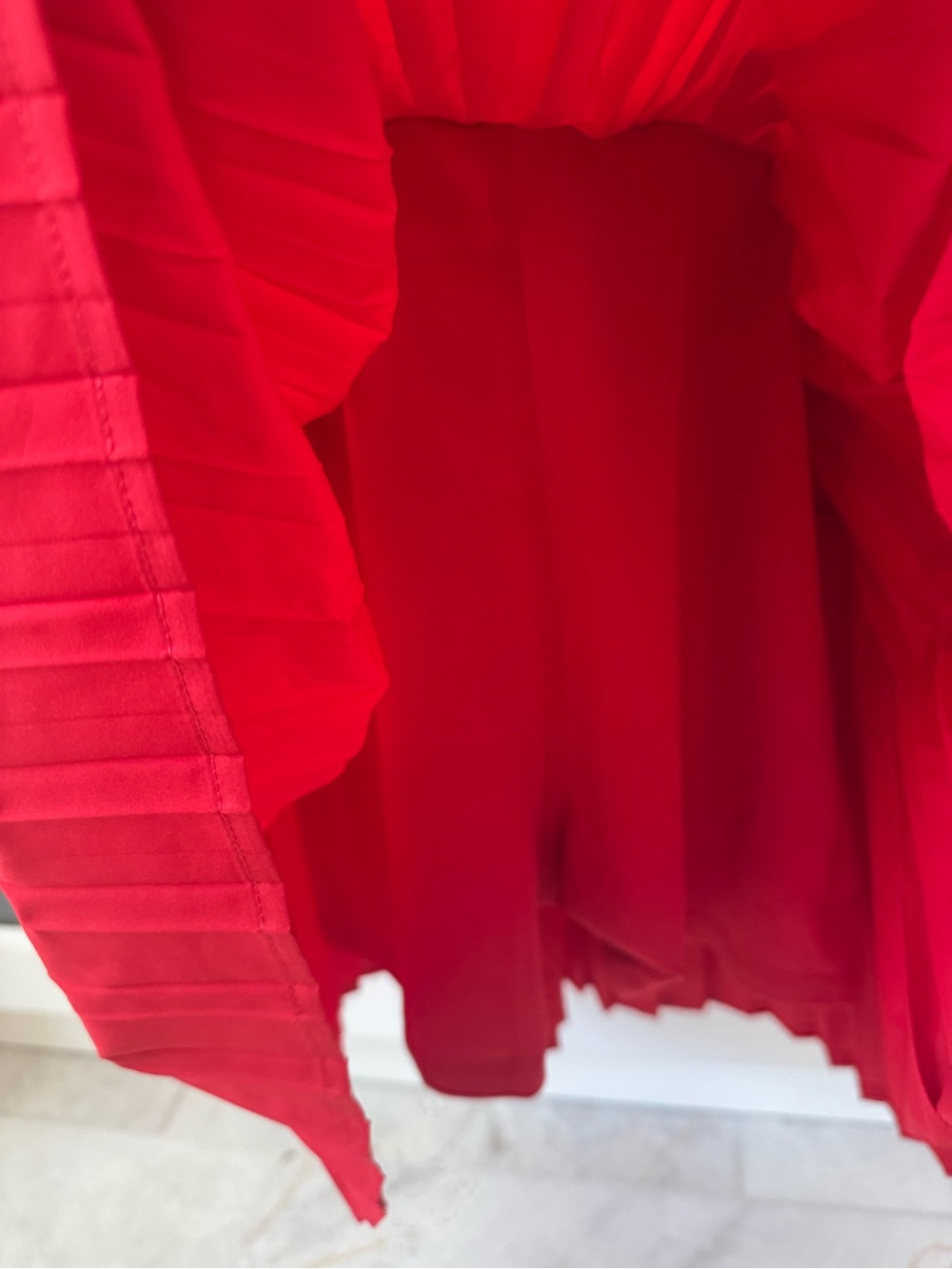 Fabletics Red Racerback Mesh Tank - Picture 4 of 4
